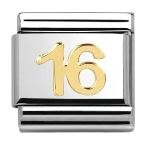 Image of Nomination CLASSIC Gold Daily Life Sweet 16 Charm 030109/35