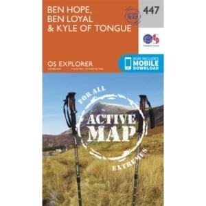 Image of Ben Hope, Ben Loyal and Kyle of Tongue by Ordnance Survey (Sheet map, folded, 2015)