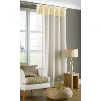 Image of Opal Design Slot Top Voile Curtain Panels Size: 145x225cm - TJ Hughes
