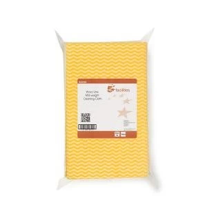 Image of Facilities Cleaning Cloths Anti microbial 40gsm W500xL300mm Wavy Line