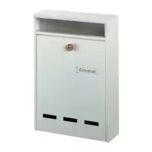 Image of Briefkasten Wismar 771 W H.315mm B.215mm T.75mm weiß STA DIN B5 BURG-WÄCHTER