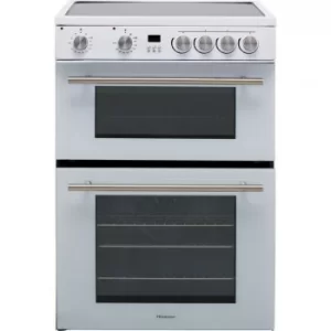 Image of Hisense HDE3211BWUK Double Oven Ceramic Hob Electric Cooker