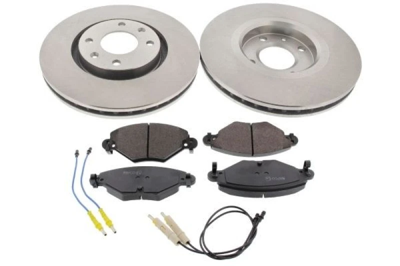 Image of MAPCO 47565 Brake disc and pads set Front Axle, Brake Disc Type: Vented, incl. wear warning contact Brake Set,disc brakes (3405)