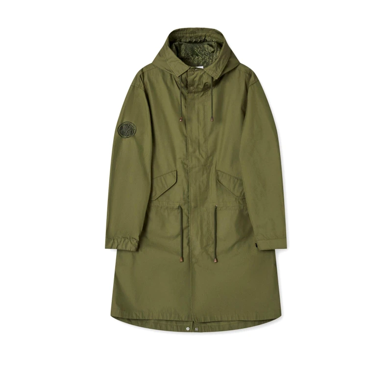 Image of Pretty Green Mens Walker Oversized Parka Khaki male Small