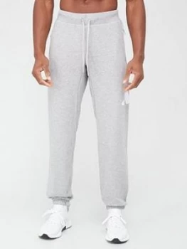 Image of adidas Fleece Pants - Medium Grey Heather Size M Men