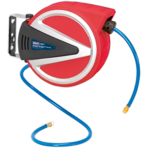Image of Sealey Retractable Air Line Hose Reel 6mm 10m