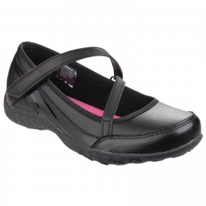 Image of Skechers Girls Scholastic Superstar Shoe Black