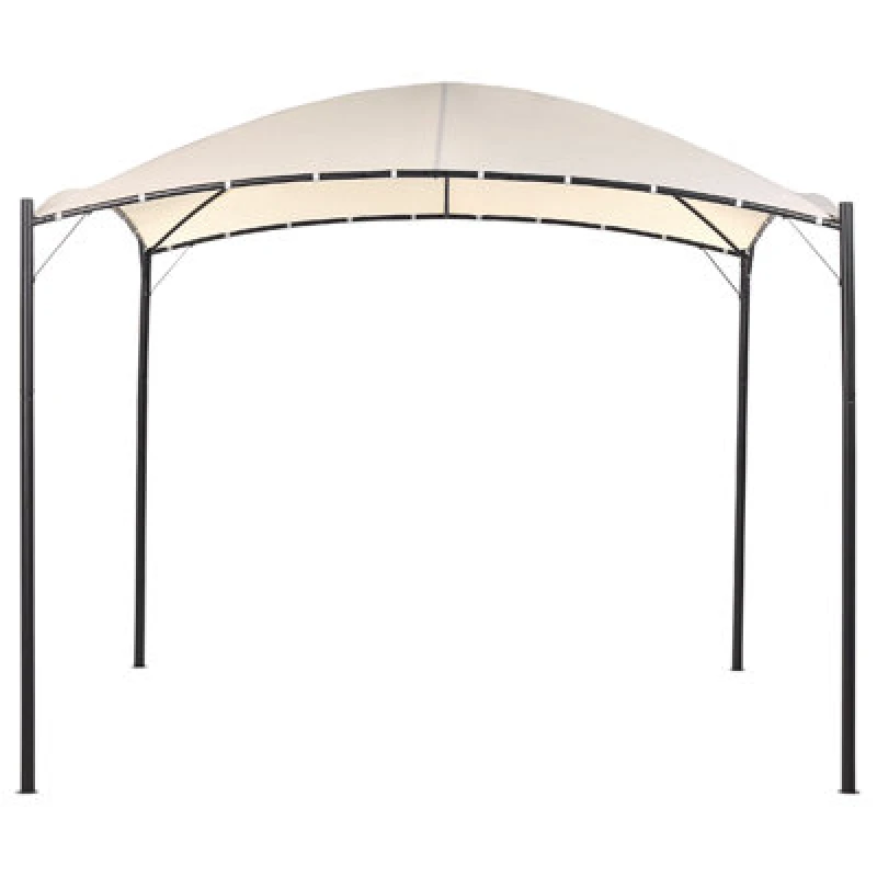 Image of Beliani Gazebo Vomero Metal 305cm 305cm Beige