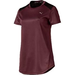 Image of PUMA Ignite Short Sleeved T-Shirt Burgundy Medium