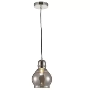 Image of Suspension Ariel Chrome polished 1 bulb 28cm
