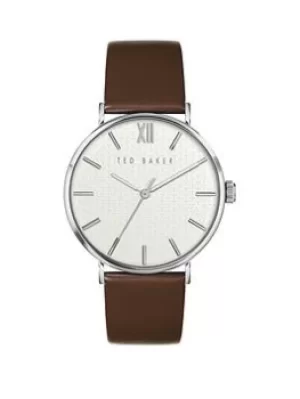 Image of Ted Baker Phylipa Leather Mens Watch, Brown, Men