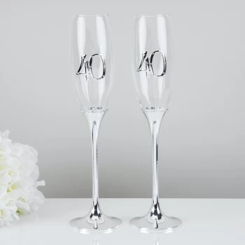 Image of Celebrations Set of 2 Champagne Flutes - 40