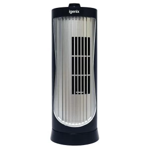 Image of Igenix DF0020 12" Mini Tower Fan - Black and Silver