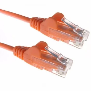 Image of Zexum Orange RJ45 Cat5e High Quality 24AWG Stranded Snagless UTP Ethernet Network LAN Patch Cable - 1.5 Meter
