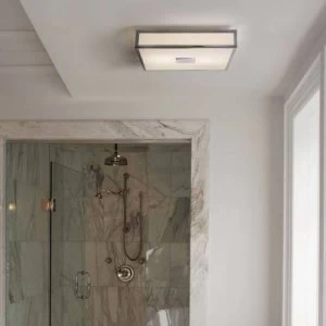 Image of 4 Light Bathroom Flush Ceiling Light Polished Chrome IP44, E27
