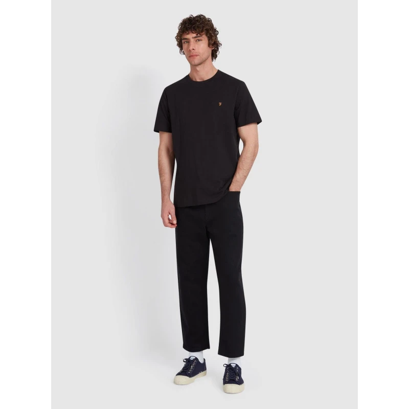 Image of Farah Mens Regular Fit T-Shirt Black 010 male Small