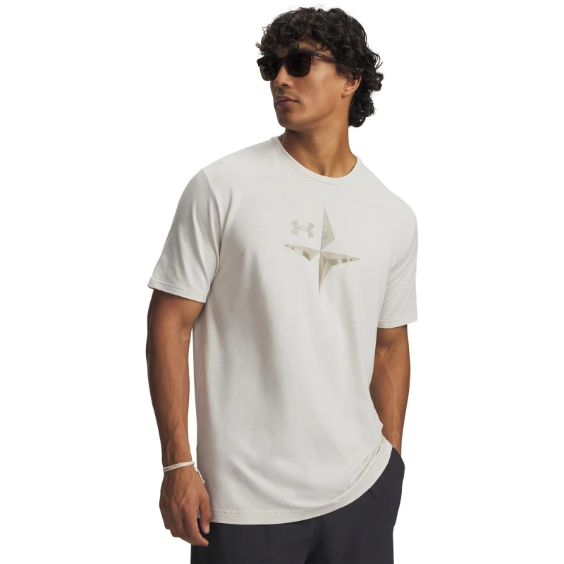 Image of Under Armour UA EXPLOR Graphic SS Sn63 White/Khaki male S