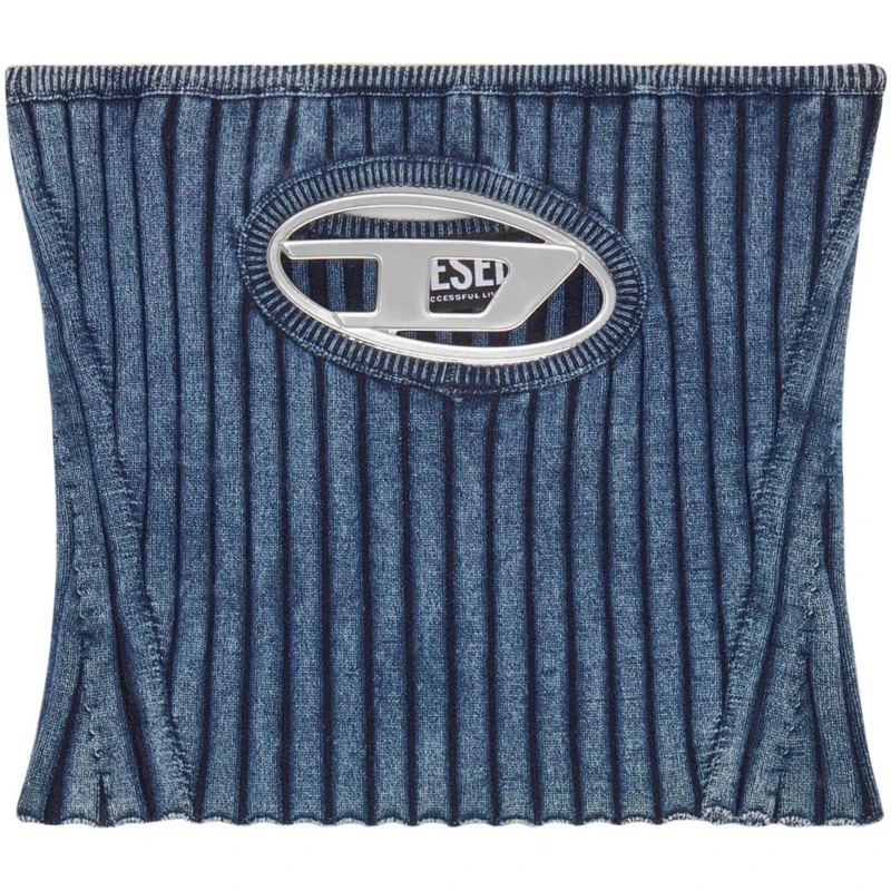 Image of Diesel Boucle Bandeau Washed Blue 81E female 6