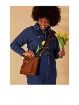 Image of Accessorize Classic Messenger, Brown, Women