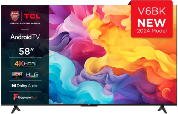 Image of TCL 58" 58V6BK Smart 4K Ultra HD LED TV