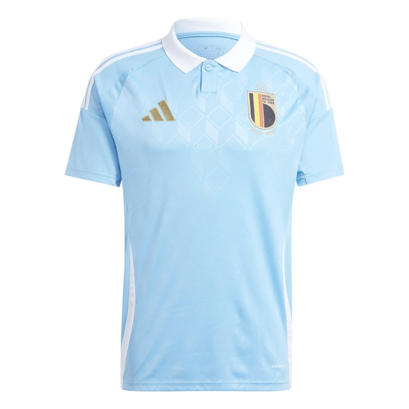 Image of adidas Belgium Away Shirt 2024 Adults Blue Burst male XS