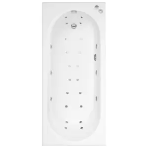 Image of Alton Single Ended Bath with 14 Jet Whirlpool System and 12 Jet Airspa System - 1800 x 800mm