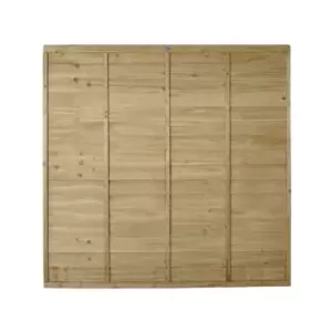 Image of Forest 6' x 5'6 Pressure Treated Super Lap Fence Panel (1.83m x 1.68m) - Natural Timber