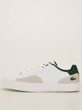 Image of Lacoste L006 222 1 Sma Trainer - White/Dark Green, White/Dark Green, Size 10, Men