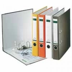 Image of Esselte A4 Pvc Lever Arch 50mm Black - 10 Pack