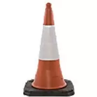 Image of Traffic Cone White, Orange 750 x 750 x 440 mm Pack of 5