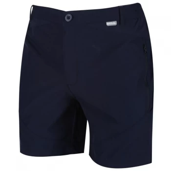 Image of Regatta Highton Stretch Walking Mid Length Shorts - Navy