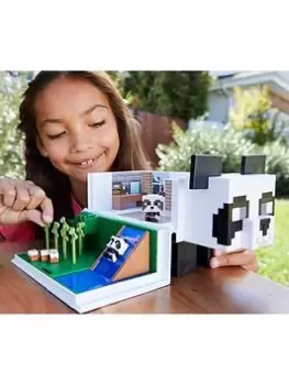 Image of Minecraft Mob Head Minis Panda Playhouse Set And Figures