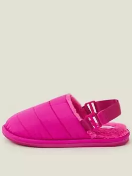 Image of Accessorize Quilted Slingback Slipper, Pink Size M Women