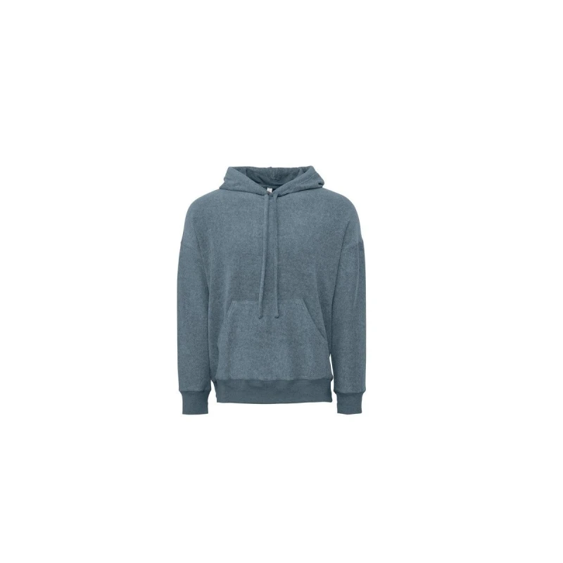 Image of Bella + Canvas Mens Suedette Pullover Hoodie in Light Grey Size: XS Light Grey Male XS