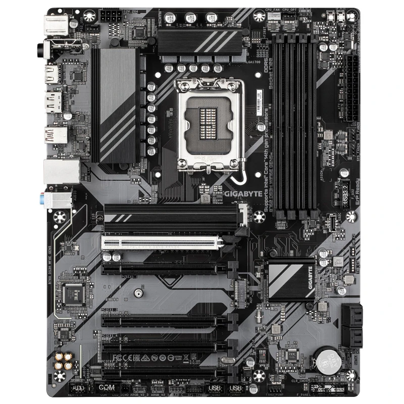 Image of Gigabyte Gigabyte B760 DS3H WIFI6E GEN5 Motherboard - Supports Intel Core 14th Gen CPUs, 8+2+1 Phases Digital VRM, up to 5600MHz DDR5, 2xPCIe 4.0 M.2,