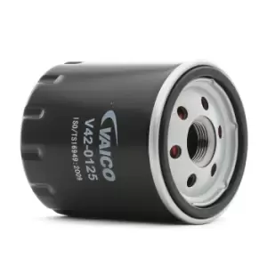 Image of VAICO Oil filter OPEL,RENAULT,FIAT V42-0125 5010372044,661011,9618899 Engine oil filter 96389188,96818899,GFE277,110925,1634770401,5083285AA,01109AL