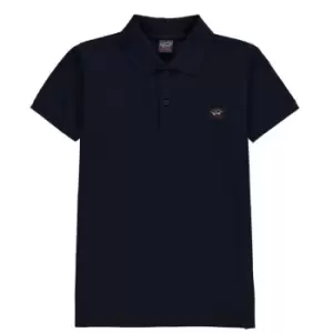 Image of Paul And Shark Cotton Polo Top - Blue