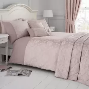 Image of Serene Blossom Blush Duvet Cover and Pillowcase Set Blush (Pink)
