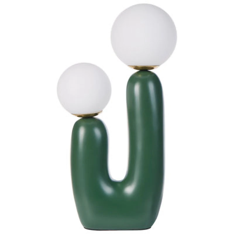 Image of Beliani Table Lamp Tulun Dark Green