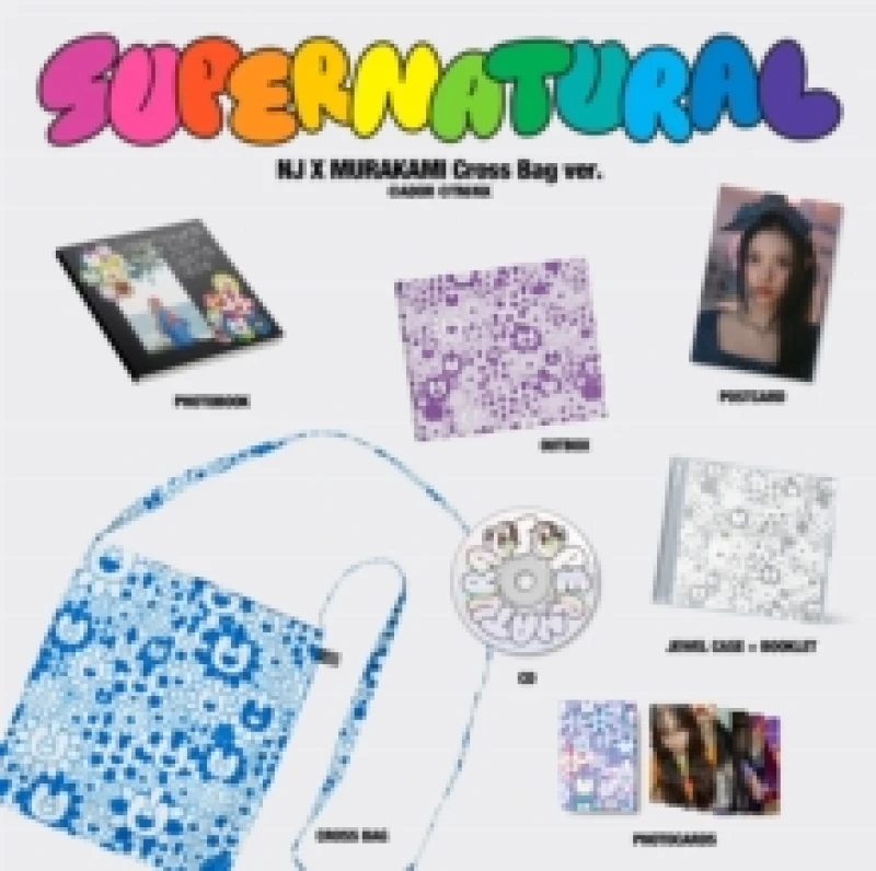 Image of NewJeans 'Supernatural' NJ X MURAKAMI (Cross Bag Ver.) CD / Single