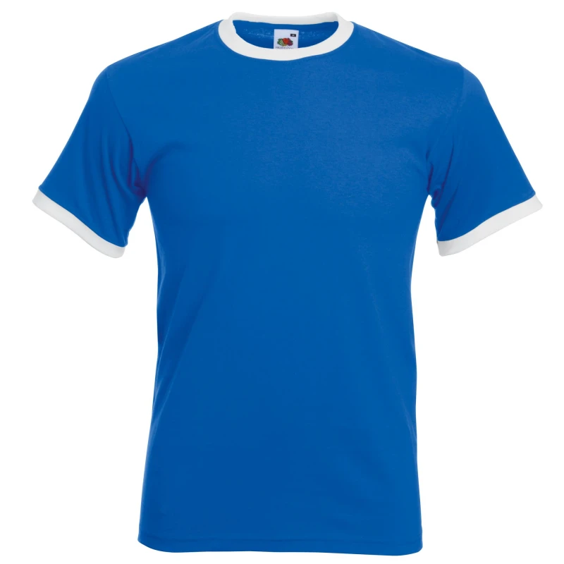Image of Fruit Of The Loom Fruit of the Loom Men Valueweight Short Sleeve T-Shirt in Bright Blue Size: Small Bright Blue S Male 5055747632842
