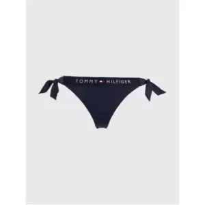 Image of Tommy Hilfiger Side Tie Cheeky Bikini - Blue