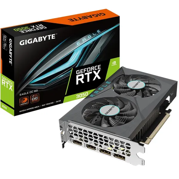 Image of Gigabyte Gigabyte Nvidia GeForce RTX 3050 EAGLE OC 6GB Dual Fan Graphics Card GRGIG-N3050EOC6