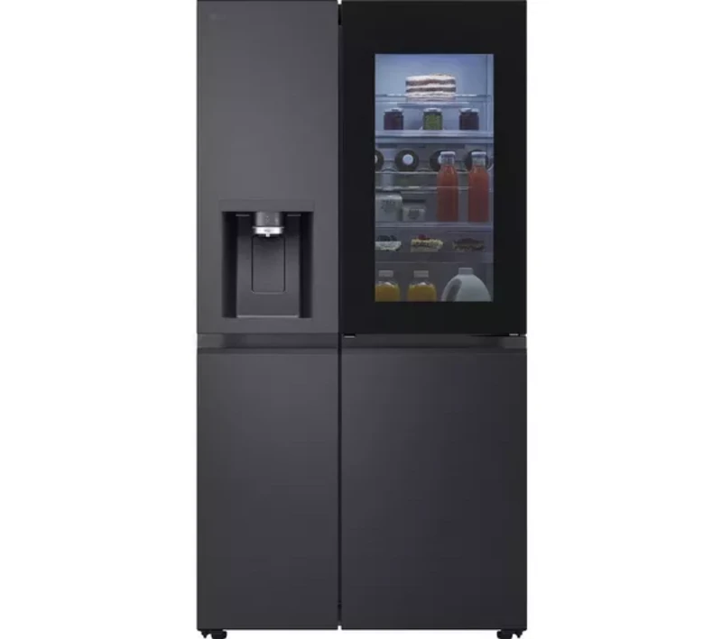 Image of LG InstaView GSXE90EVAD American-Style Smart Fridge Freezer - Essence Black Steel, Silver/Grey,Black 8806096071939
