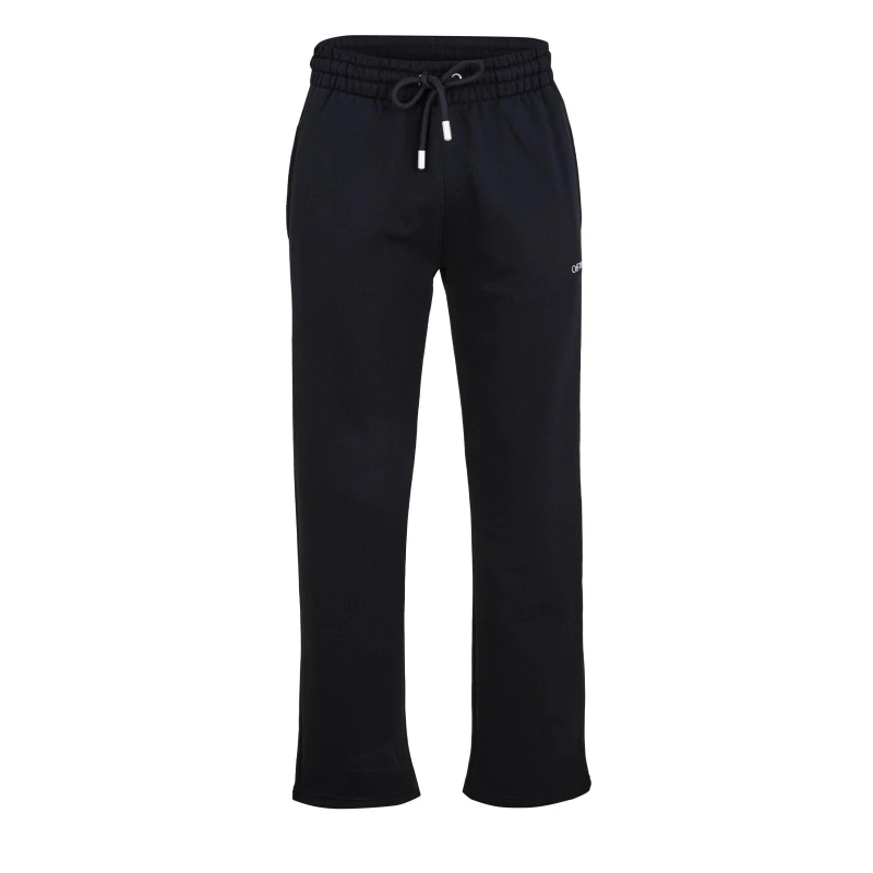 Image of Off White Mens Closed Hem Fleece Joggers Closed Hem Fleece Jogging Bottoms XS Black 48261103310