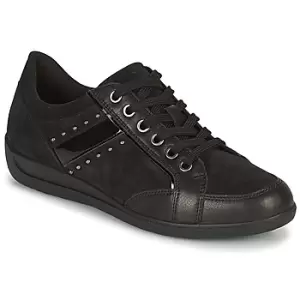 Image of Geox MYRIA womens Shoes Trainers in Black,2.5
