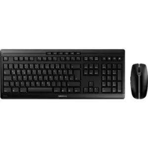 Image of CHERRY Stream Radio, Wireless Keyboard and mouse set German, QWERTZ Black