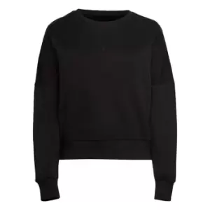 Image of adidas ALL SZN Fleece Sweatshirt (Plus Size) Womens - Black