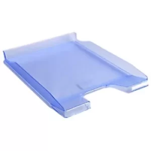 Image of Exacompta Letter Trays Office, Ice Blue Translucent, Pack of 10