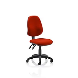 Image of Dynamic Tilt & Lock Task Operator Chair Without Arms Eclipse Plus II Black Back, Ginseng Chilli Seat High Back
